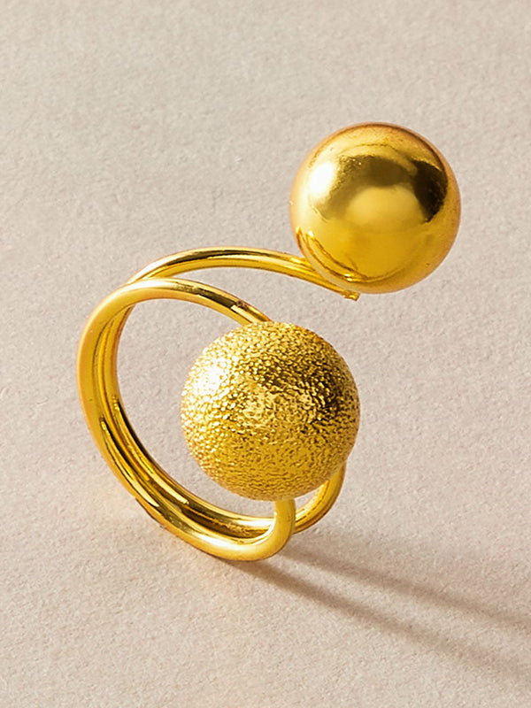 Bague décontractée réglable géométrique
