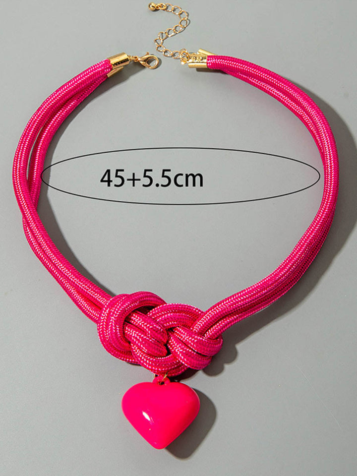 Collier en forme de cœur