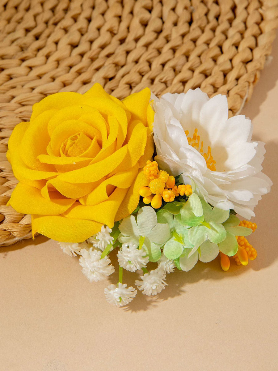 Pinces à cheveux à fleurs en 3D