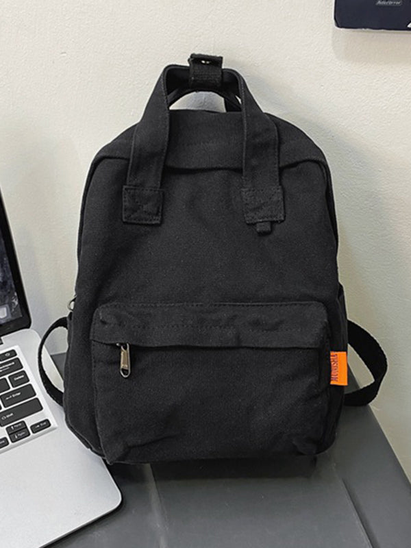 Sac à dos simple et décontracté en toile de 5 couleurs