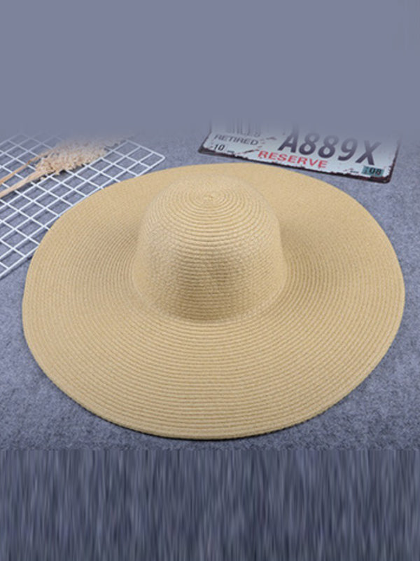 Chapeau à large bord simple et décontracté, 10 couleurs