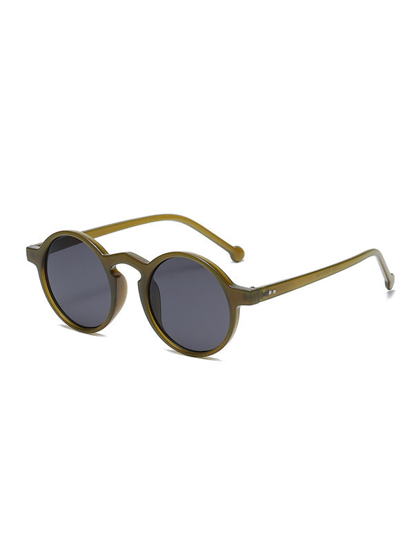 Lunettes de soleil taille ronde, anti-UV