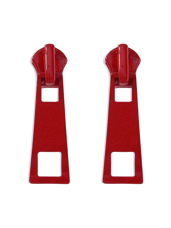 Boucles d'oreilles décontractées couleur unie