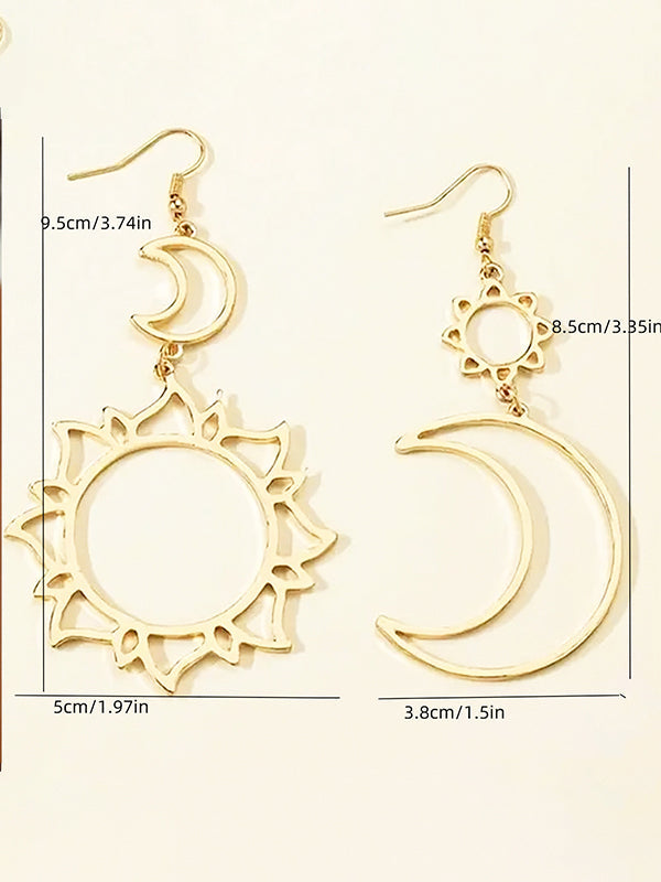 Soleil creux de couleur unie – Accessoires pour boucles d'oreilles à pompons