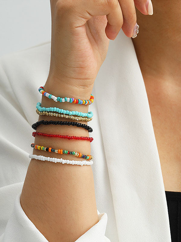 Bracelet multicolore à perles