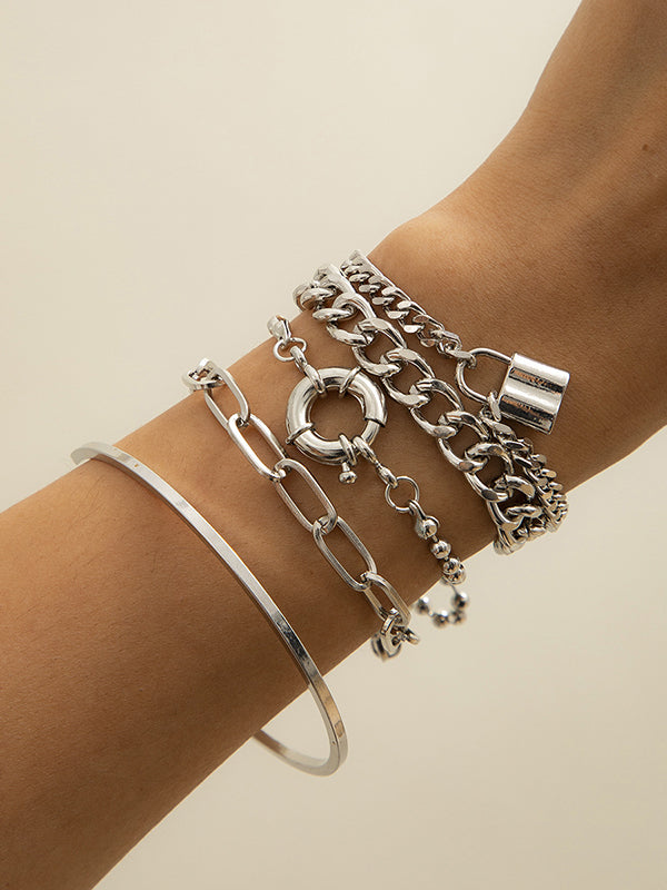 Bracelet chaînes hip-hop cool et original