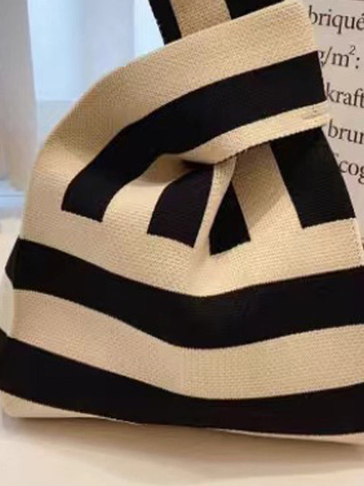 Sac besace rayé couleur contrastée