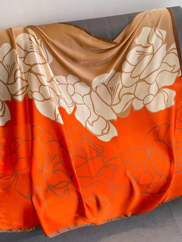 Écharpe bandeau à imprimé floral