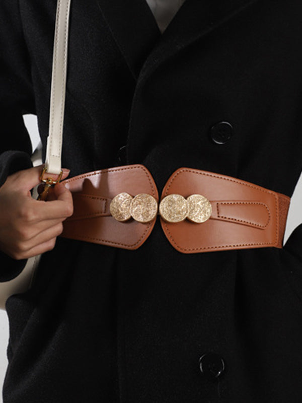 Ceinture à taille élastique, à empiècements