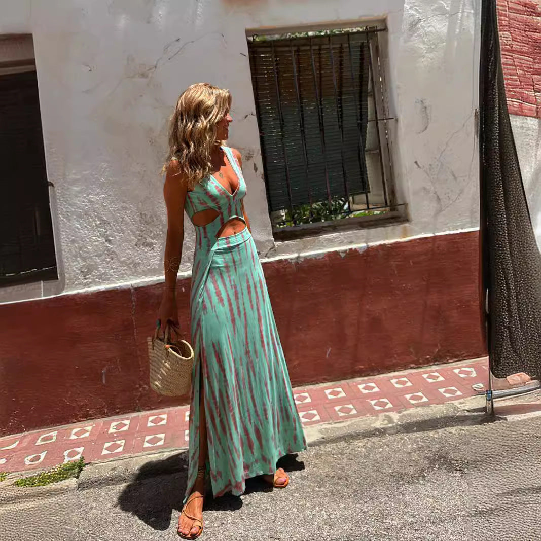 Sabrina - Ensemble Boho-Tie-Dye avec Jupe Maxi
