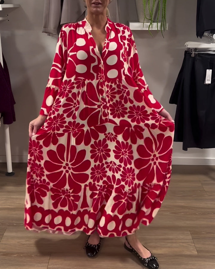 Marielle | Robe maxi élégante avec motif