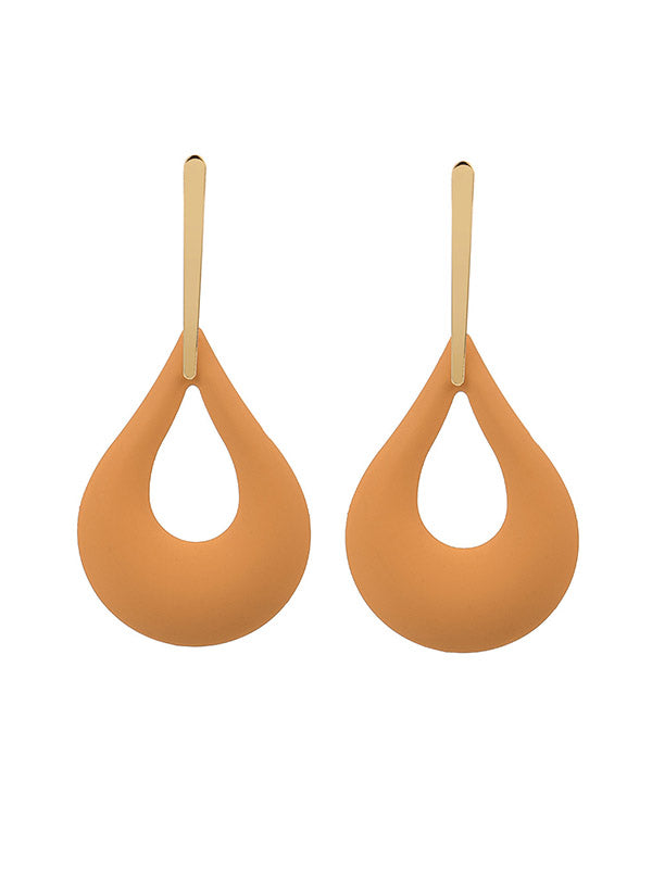 Boucles d'oreilles pendantes géométriques ajourées
