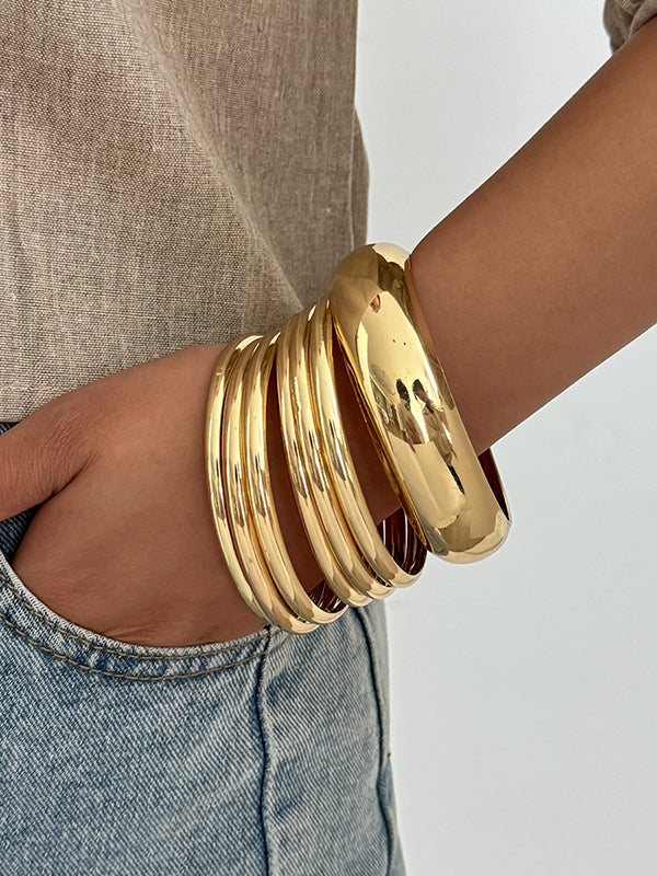 Bracelet géométrique brillant