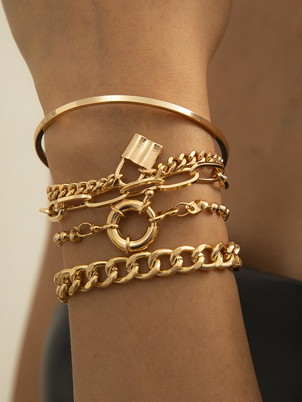 Bracelet chaînes hip-hop cool et original