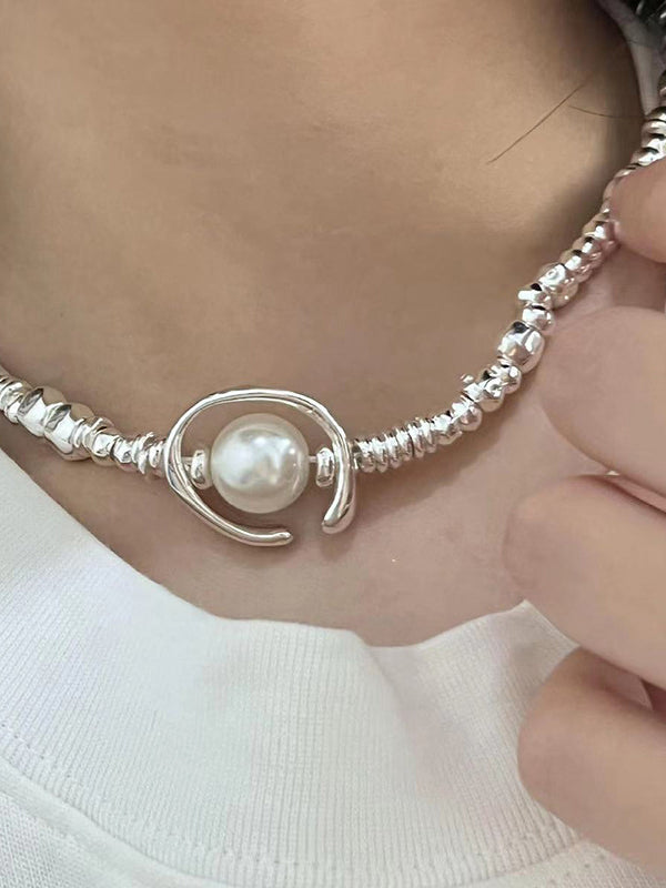 Collier géométrique à chaîne