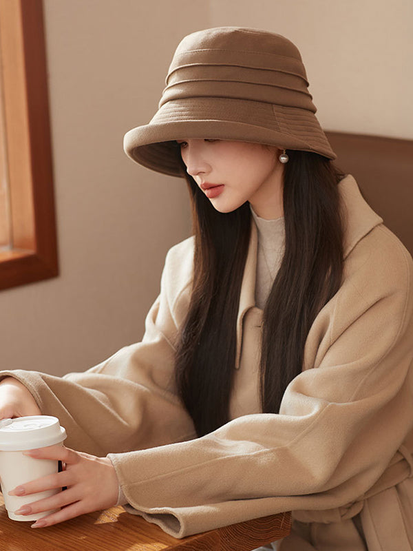Chapeau chaud couleur unie