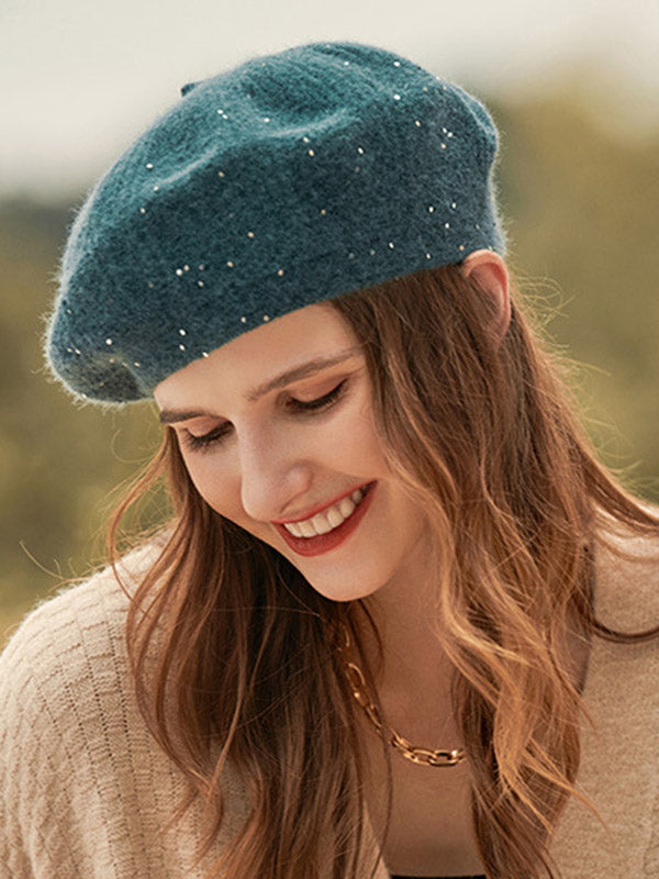 Chapeau bob vintage à paillettes 9 couleurs