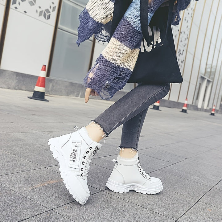 Bottes d'hiver pour femmes | Hautes avec lacets et semelle profilée