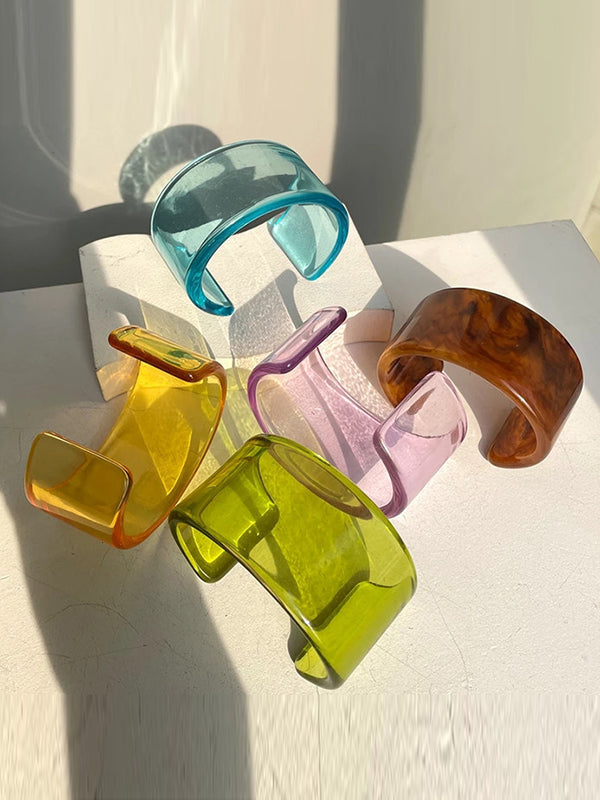 Bracelet géométrique couleur unie