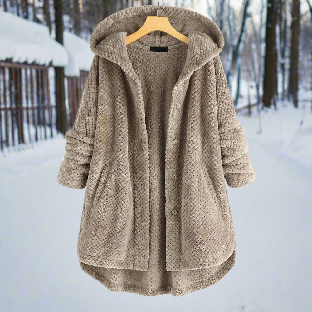 Sweat à capuche en polaire réversible, stylé et confortable pour femmes