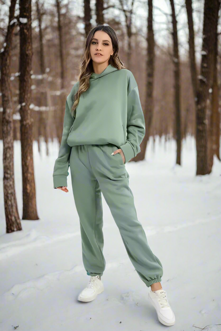 Ensemble de sweat à capuche et de jogging confortable, stylé et polyvalent pour femmes