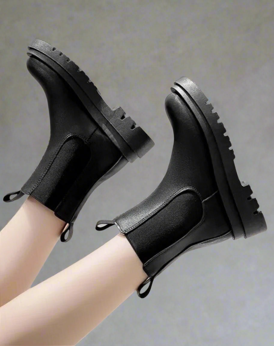 Bottes d'hiver montantes, chaudes et stylées pour femmes