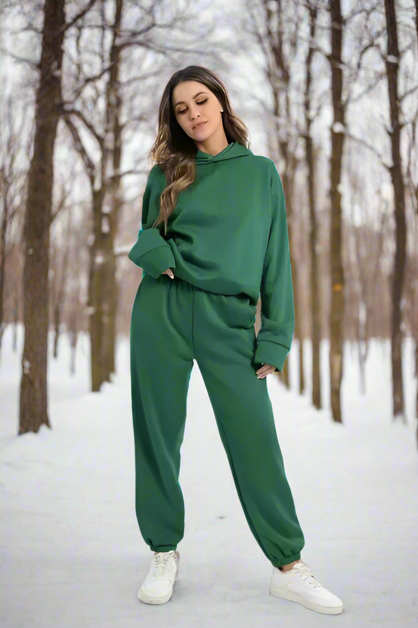 Ensemble de sweat à capuche et de jogging confortable, stylé et polyvalent pour femmes