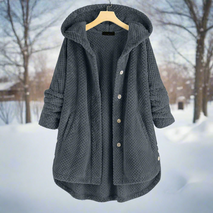 Sweat à capuche en polaire réversible, stylé et confortable pour femmes