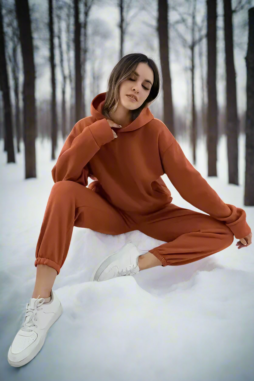 Ensemble de sweat à capuche et de jogging confortable, stylé et polyvalent pour femmes