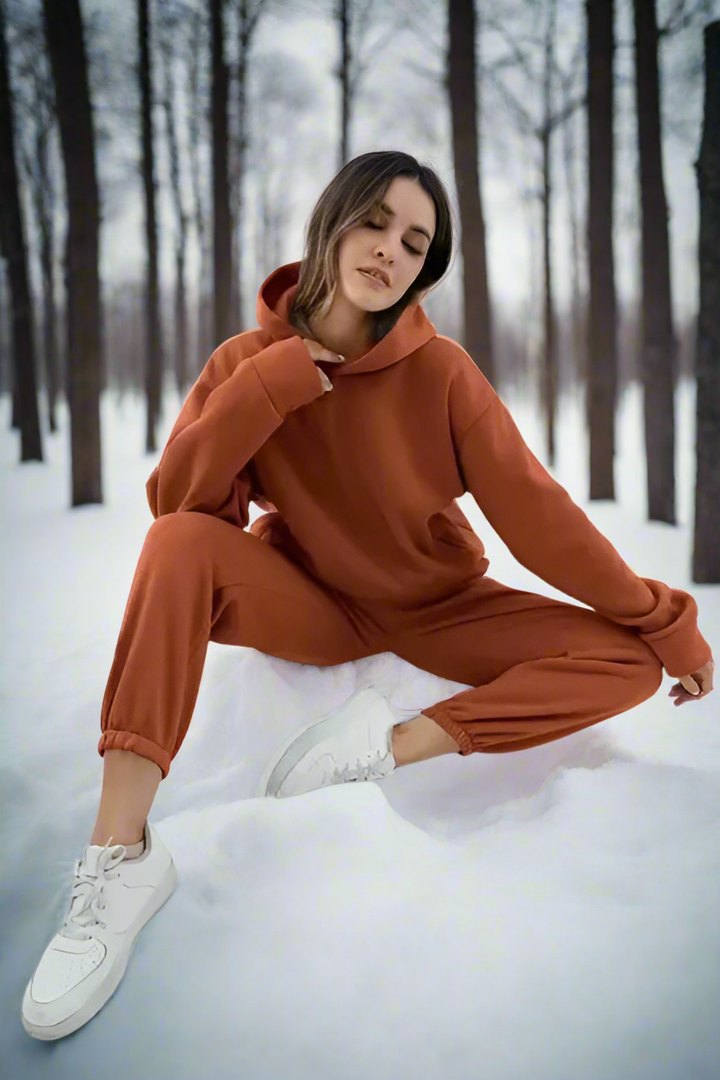 Ensemble de sweat à capuche et de jogging confortable, stylé et polyvalent pour femmes