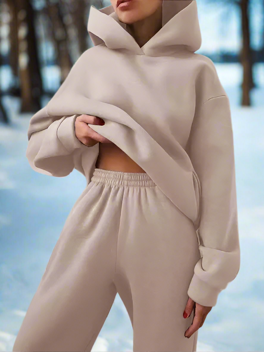 Ensemble de sweat à capuche et de jogging confortable, stylé et polyvalent pour femmes