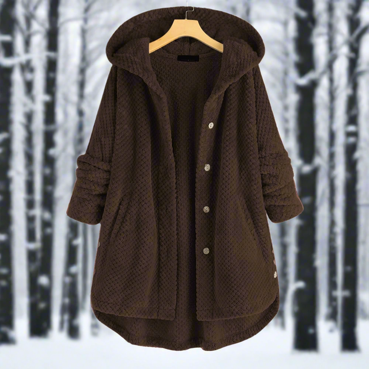 Sweat à capuche en polaire réversible, stylé et confortable pour femmes