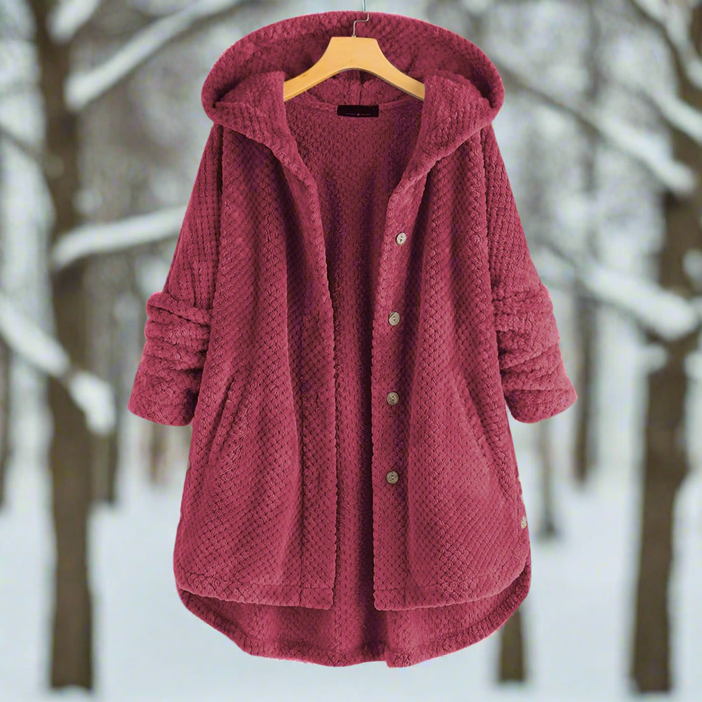 Sweat à capuche en polaire réversible, stylé et confortable pour femmes