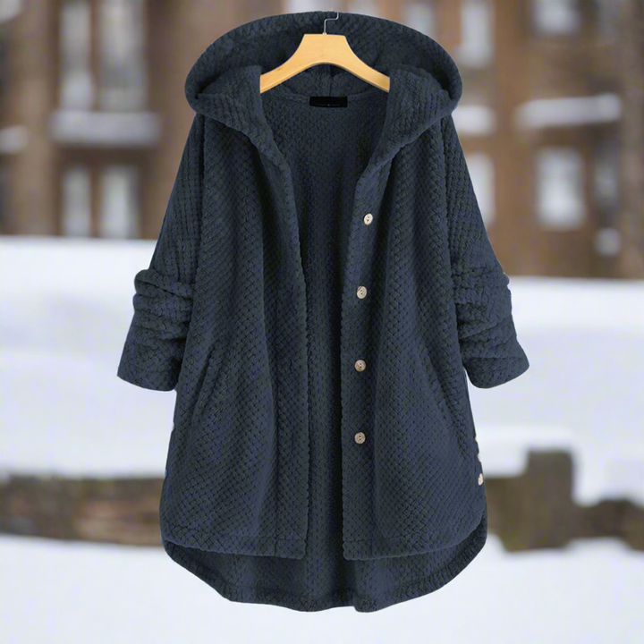 Sweat à capuche en polaire réversible, stylé et confortable pour femmes