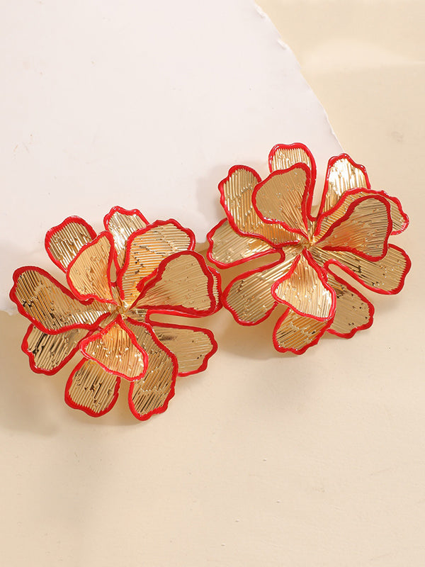Boucles d'oreilles en forme de fleur