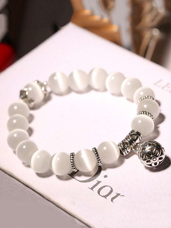 Bracelet original simple en pierre de 5 couleurs