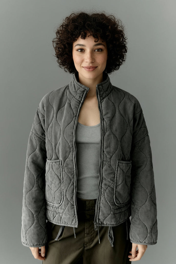 Kyrie | Veste Matelassée Femme Avec Col Haut