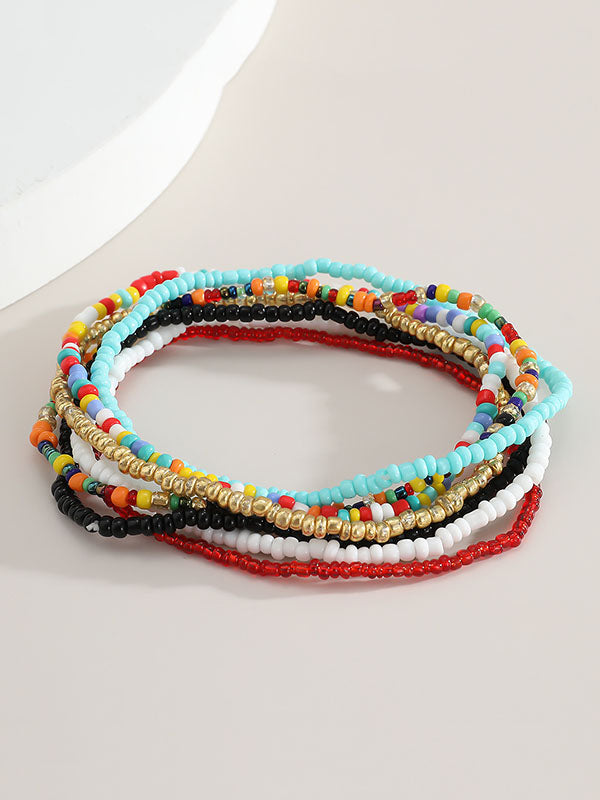 Bracelet multicolore à perles
