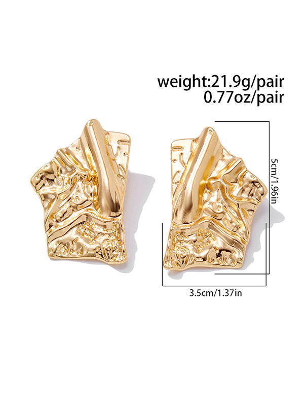 Boucles d'oreilles pendantes géométriques normcore