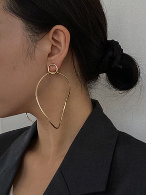 Boucles d'oreilles simples géométriques tendance, chic