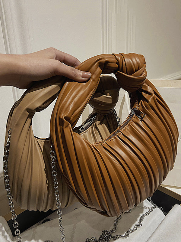 Sacs à fermeture éclair plissés à empiècements Accessoires Sacs à main Sacs à bandoulière