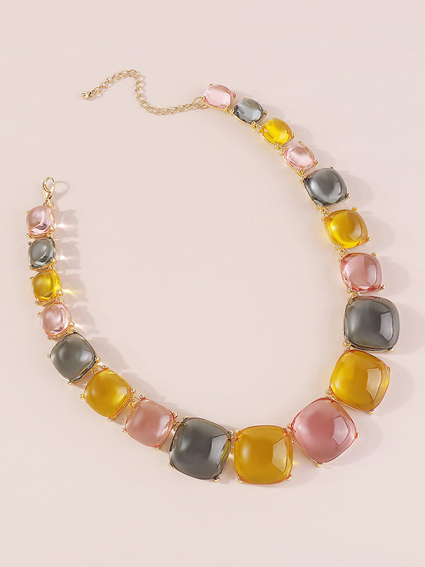 Collier géométrique délicat
