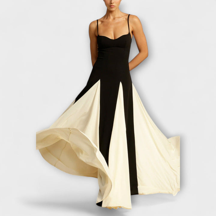 Ember - Robe maxi A-line classique avec détails en tulle