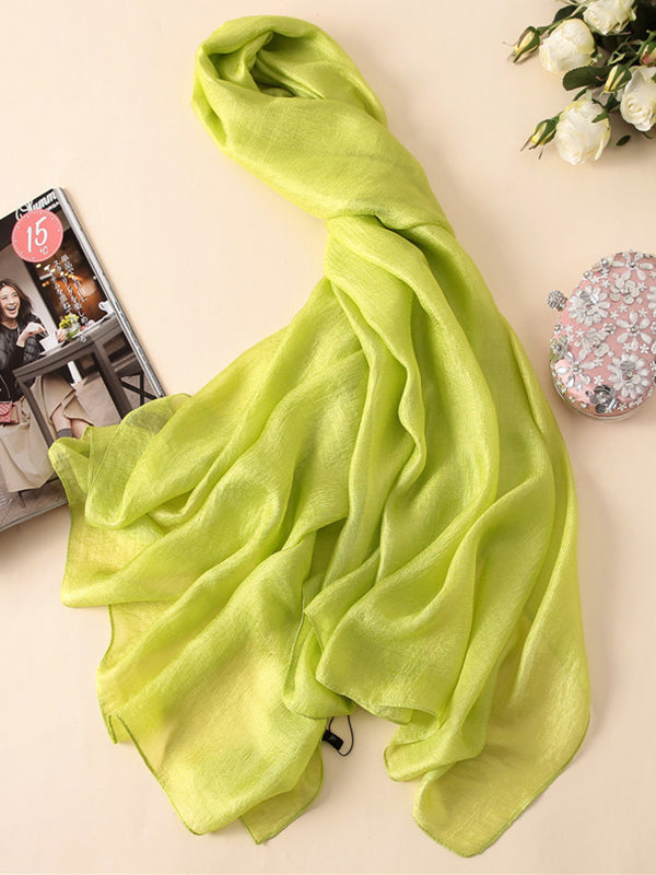 Écharpe chaude coupe portefeuille, anti-UV, couleur unie