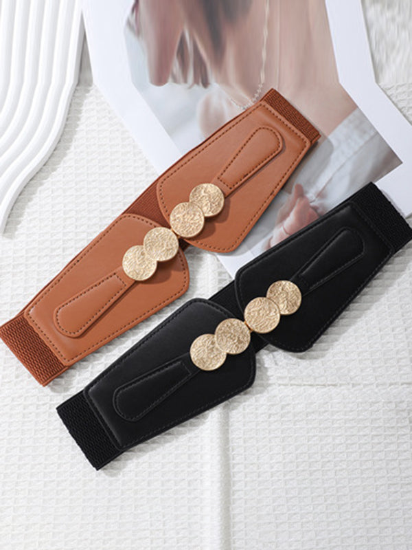 Ceinture à taille élastique, à empiècements