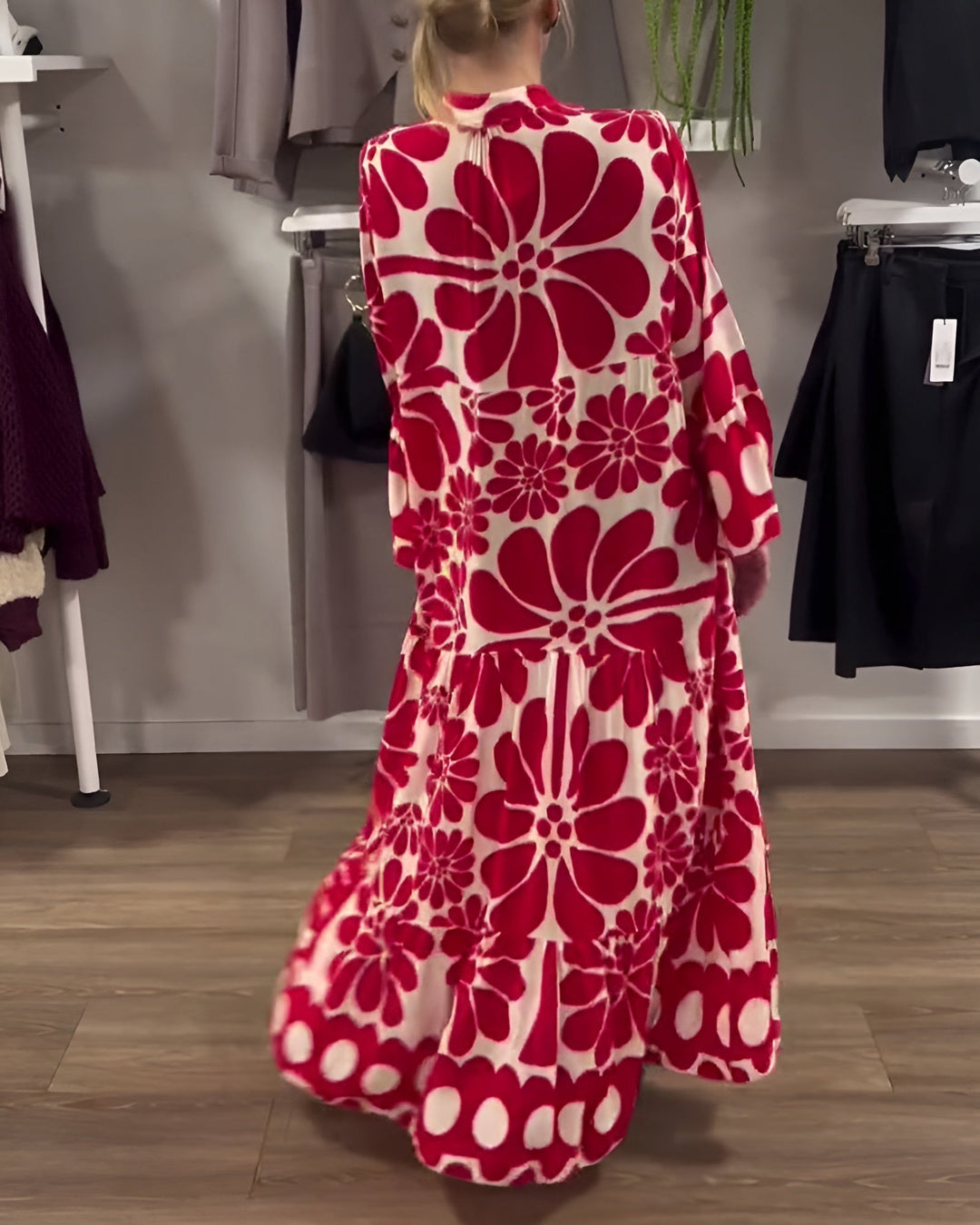 Marielle | Robe maxi élégante avec motif