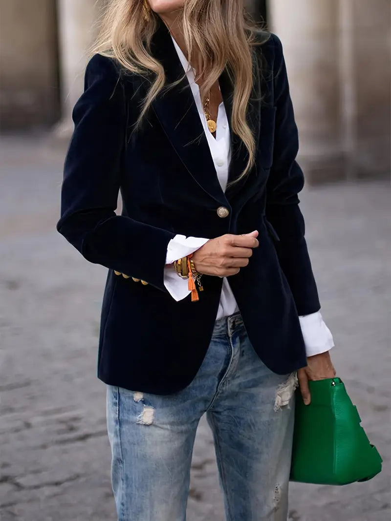 Bella | Blazer en velours doux et élégant pour femmes