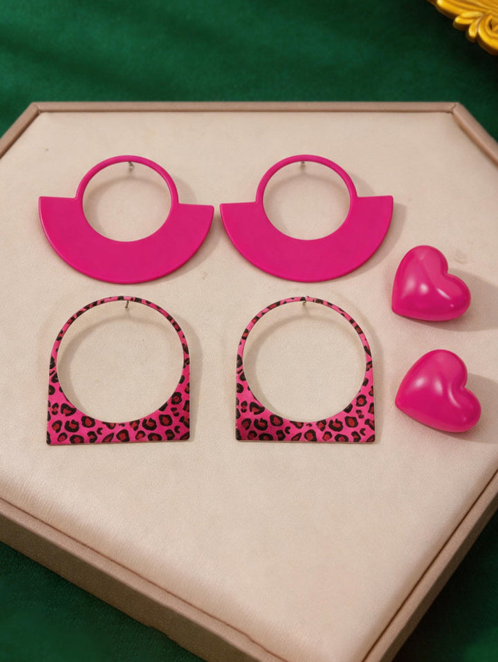 Boucles d'oreilles pendantes en forme de cœur, couleur unie