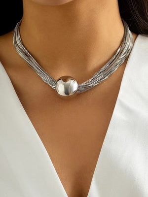 Collier géométrique à chaîne