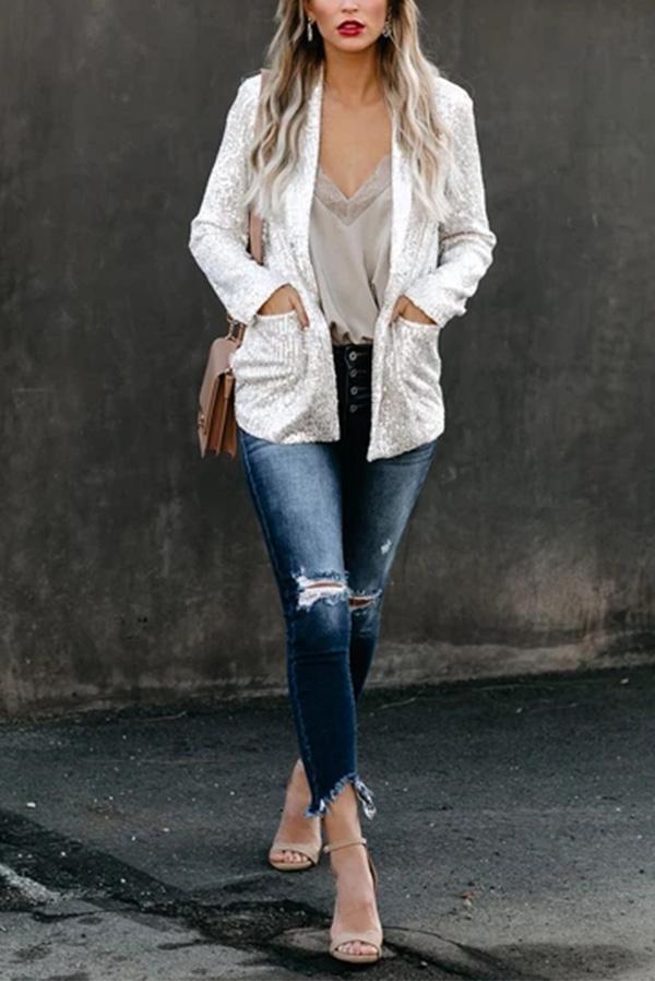 Blazer Brillant Léger pour Femmes | Élégant